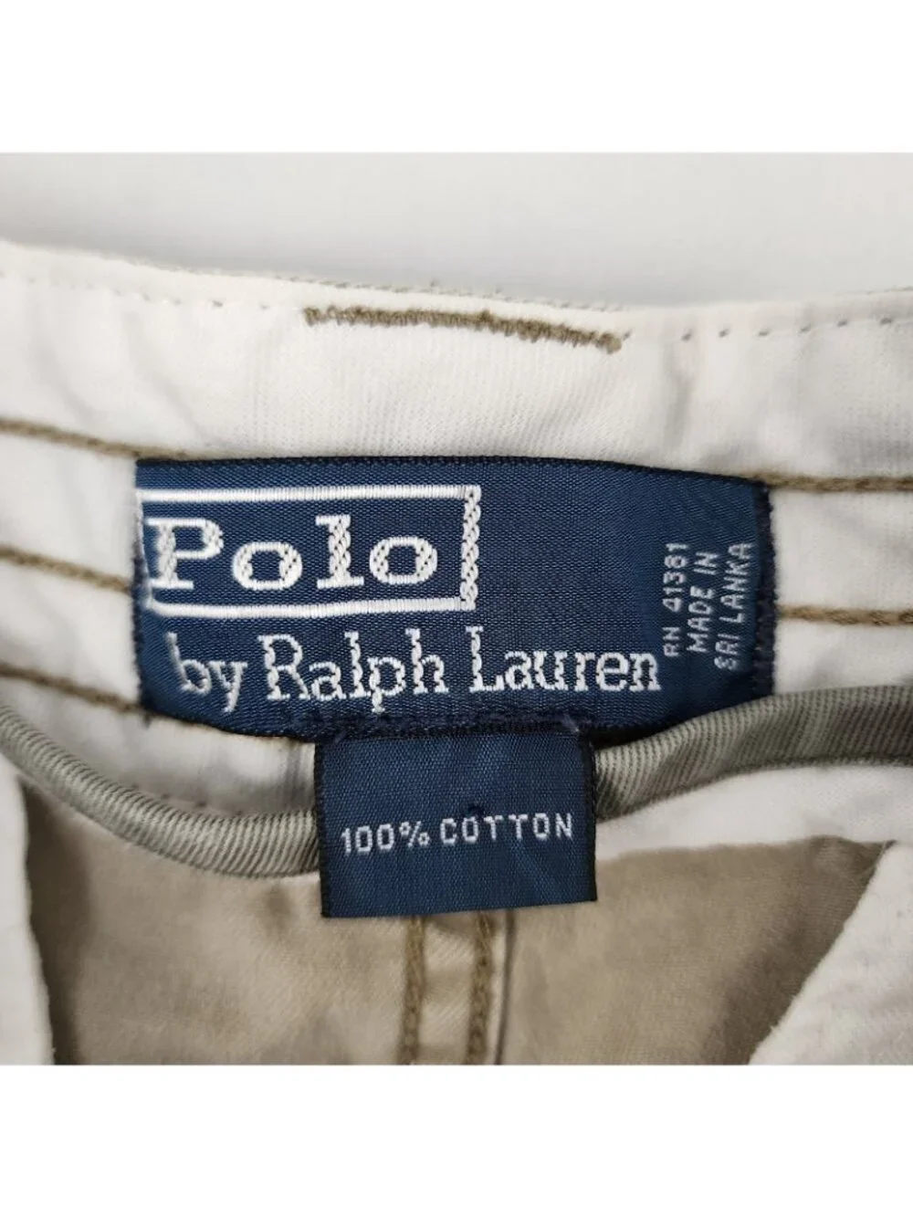 Polo Ralph Lauren Shorts Mens 30x10 Beige Vintage Cargo Shorts